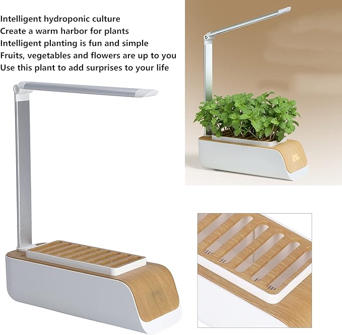 LED Grow Lights for Indoor Plants Growing Lights Desktop Planter USB Planting Vegetables Flowers Automatic Illumination High Performance Potted Decoration