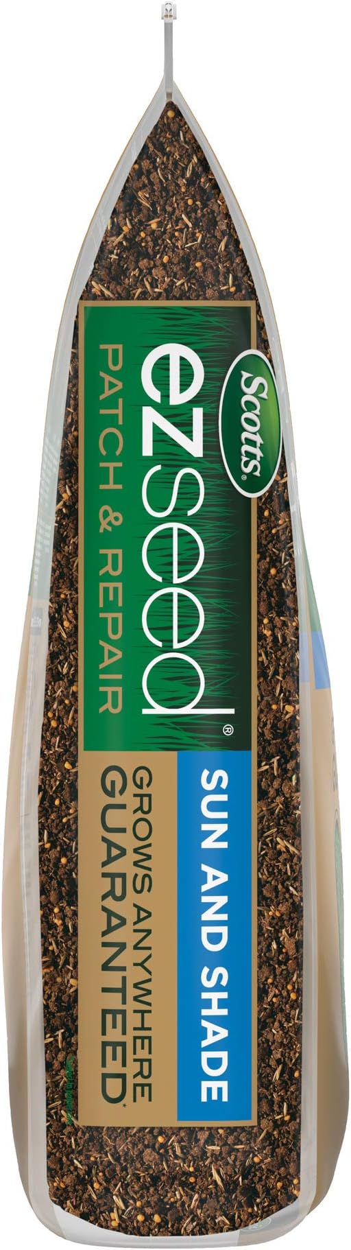 Scotts EZ Seed Patch &amp Repair for Sun and Shade Combination Mulch Sun and Shade Grass Seed and Fertilizer for Bare Spots and Repair Grows Anywhere 20 lbs.