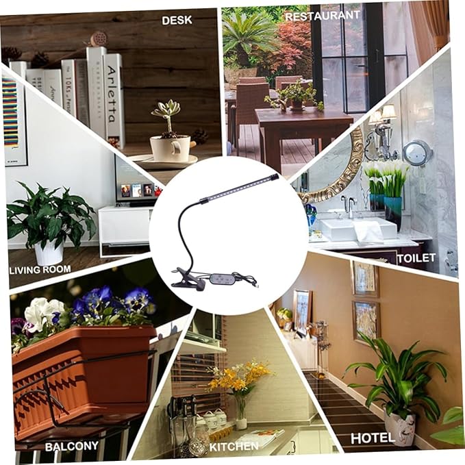9w Led Grow Light Dimmable Levels for Indoor Herb Garden Full Plant Grow Light Timer for Indoor Plants for Fruit Vegetable Garden