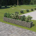 SKM Gabion Raised Bed Galvanised Steel 360x50x50 cm (Weight-22KG)