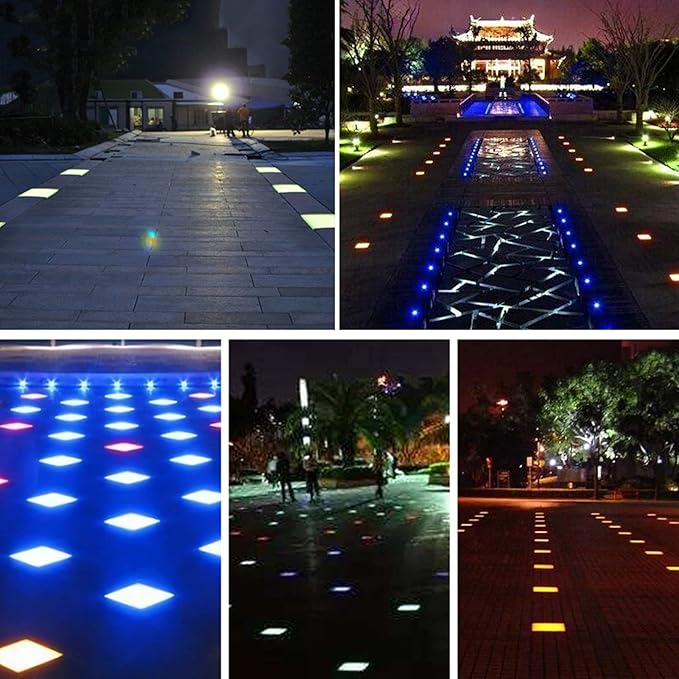 Outdoor Ground Lights Square Underground Light IP66 Waterproof Recessed s AC85-265V for Yard Deck Lawn Patio Pathway Walkway Garden Landscape Lamp