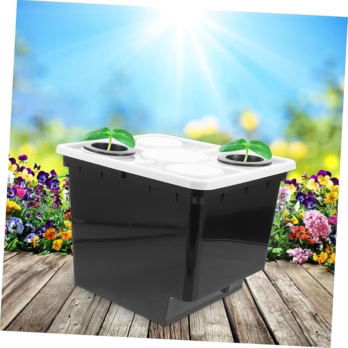 BESPORTBLE Garden Planters Hydroponic System Bucket Soilless Plastic Planters Plant Growing Box