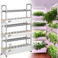 Hydroponic Tower Self-Watering Growing Hydroponics Growing with LED Grow Light 48/64/90/120 Holes Hydroponic Tower Self-Watering Growing KitIndoor Herb Garden Germination Kit90hole