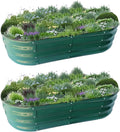 Raised Garden Bed Raised Beds for Gardening Outdoor for Vegetables and Flowers Ground Planter Box Galvanized Metal Planter Grow Garden Box4x2x1ft