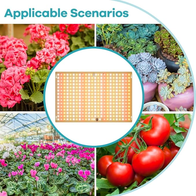 2PCS 1000W LED Grow Light 360Leds Sun Like Full Spectrum Dimmable &amp High Efficiency Penetration Lamps for Seed Starting Vegetables Bloom Plant Lights with Hygrometer Growing Lamps for Indoor Plant