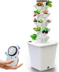 Hydroponic Culture of 30 Capsules Vertical Gardener Hydroponic Tower Smart Garden Kit for Interior Air Cultivation Kit with Moisturizing Pump Adapts