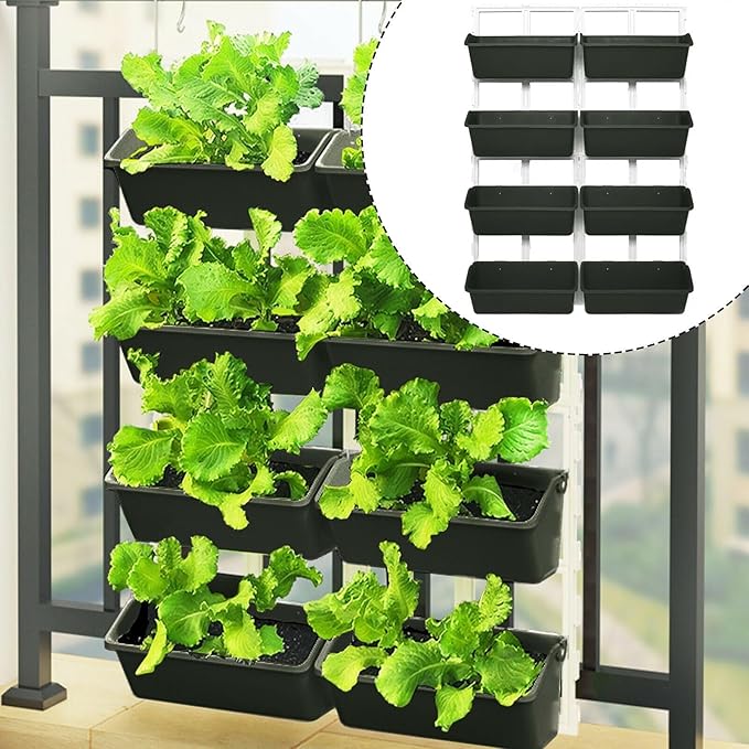Vertical Herb Planter Garden Flowers Vegetables Boxes Wall Elevated Raised Bed