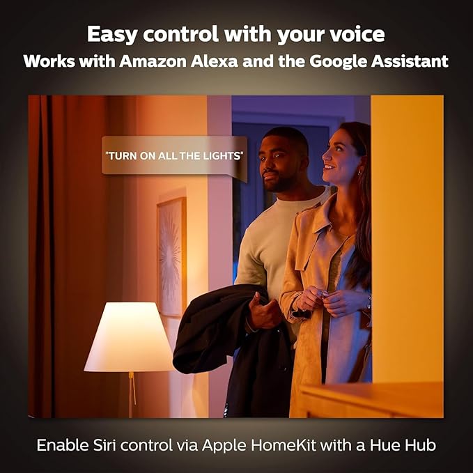 Philips Hue Iris Smart Table Lamp Gold - White and Color Ambiance LED Color-Changing Light - 1 Pack - Control with Hue App - Compatible with Alexa Google Assistant and Apple Homekit
