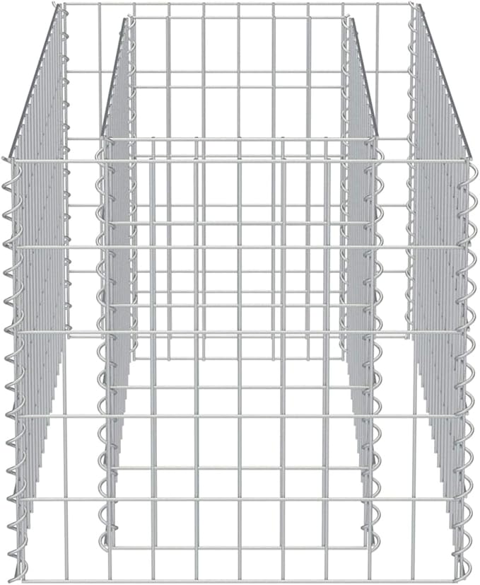 Gabion Raised Bed Gabion Planter Raised Bed Gabion Basket for Outdoor Garden Yard Galvanised Steel 35.4x19.7x39.4