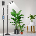 Grow Lights for Indoor Plants Full Spectrum Floor Standing Plant Lights with 68 Stand for Growing Large Tall Plants Black Halo LED Plant Grow Light with 6/12/16H Timer