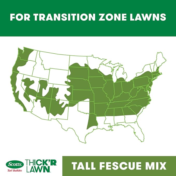 Scotts Turf Builder THICK'R LAWN and EZ Seed Patch &amp Repair for Tall Fescue Grass Seed Fertilizer and Soil Improver Bundle