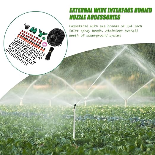 TOYANDONA Automatic Drip Irrigation Kit with Drippers for Home Garden Watering Precise Watering System for Plants Saplings Fruits and Melons Outdoor Sprinkler