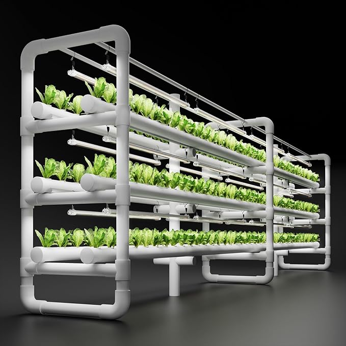 Spider Farmer Glow80 LED Grow Lights 3.6ft Sunlike Full Spectrum Waterproof Plant Growing Lamp Linkable for Indoor Plant Shelves Seedling Veg Flower Hydroponic Greenhouse
