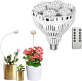 SANSI Dimmable Grow Light Bulb Full Spectrum High PPFD 40W (600 Watt Equiv) with Remote Auto On Off Timing 4 8 12 Hrs Energy Saving Plant Light Bulb with E26 Base for Indoor Plants