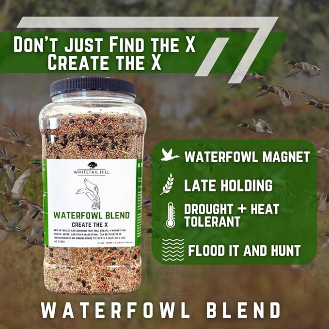 Clover Food Plot Seed for Deer and Turkeys 1/2 Acre or 3 Acre 5 Types of Clover Perennial Blend Cold Hardy Drought Tolerant Highly Palatable (1/2 Acre (3.5lbs))