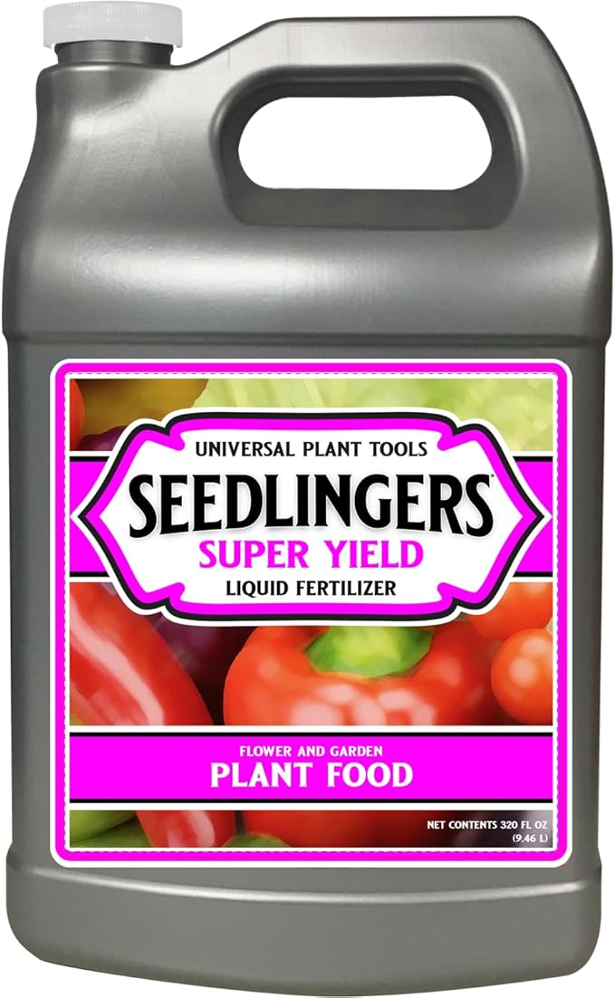 Seedlingers Super Yield Flower &amp Garden All Purpose Plant Food 128 oz Gallon Concentrate