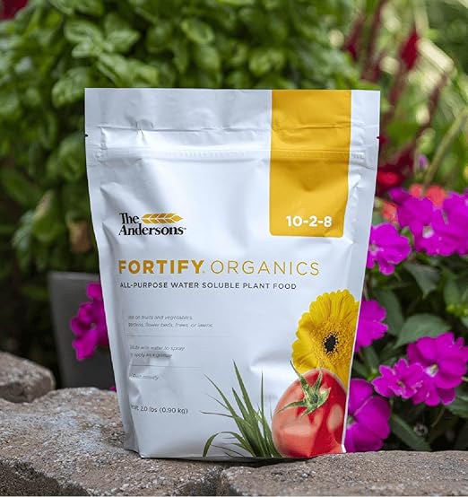 The Andersons Fortify Organics 10-2-8 All-Purpose Water Soluble Organic Plant Food - Covers up to 2900 sq ft (2 lb)