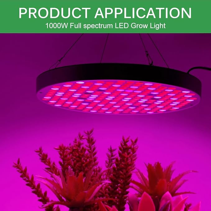 LED Plant Grow Light 250 LEDs Full Spectrum Phytolamp Dimmable Plant Grow Light for Indoor Plants Seeding Veg &amp BloomSilver