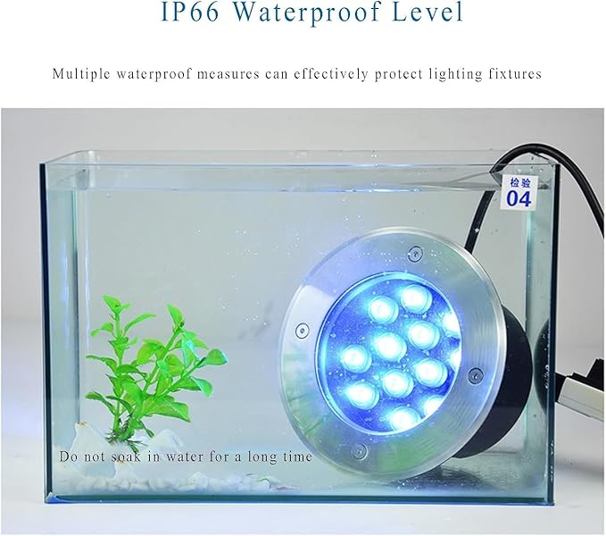 Colour Changing Floor Lamp - Spotlight Waterproof Adjustable Brightness Recessed Floor Spotlight for Garden Gazebo(Warm White15W)