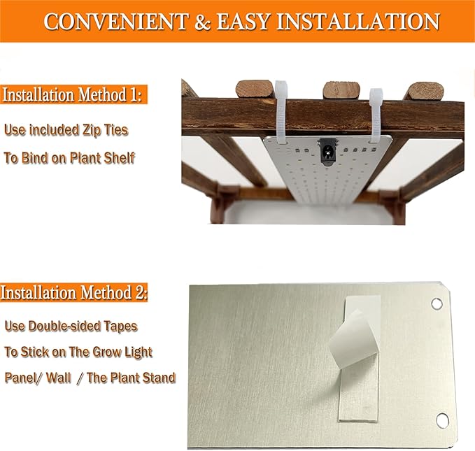 Grow Light40W Ultra-Thin Panel Grow Lights for Indoor Plants316LEDs Full Spectrum Grow Lights for Under Cabinet Plant Grow Lamp with 3/9/12H Timer10 Dimmable Levels for Plants Growing (4pcs)