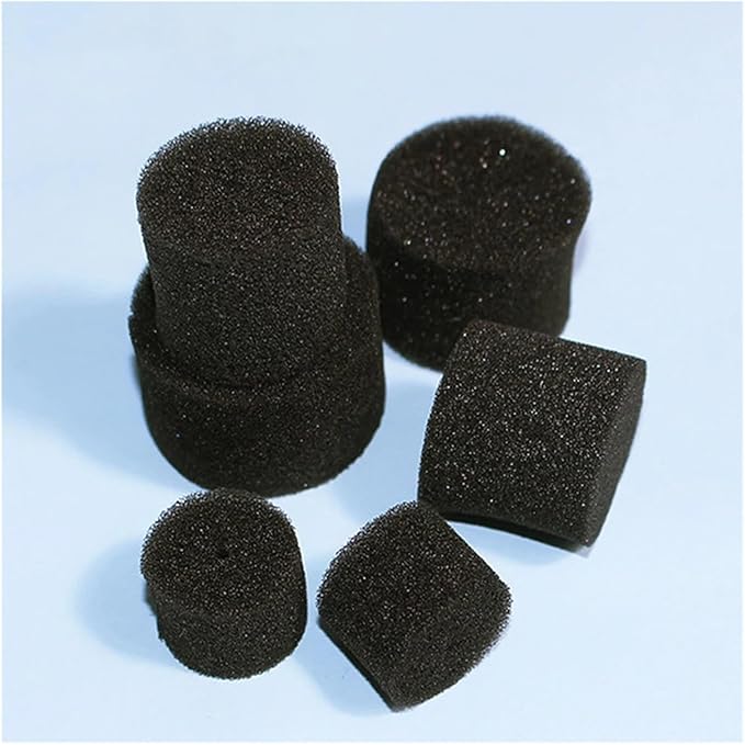 50pcs Gardening Tool Hydroponic Sponge Vegetable Cultivation Insert Nursery Pot Soilless Planting Root Fixed Rooting (Color : Black Size : 45mm)