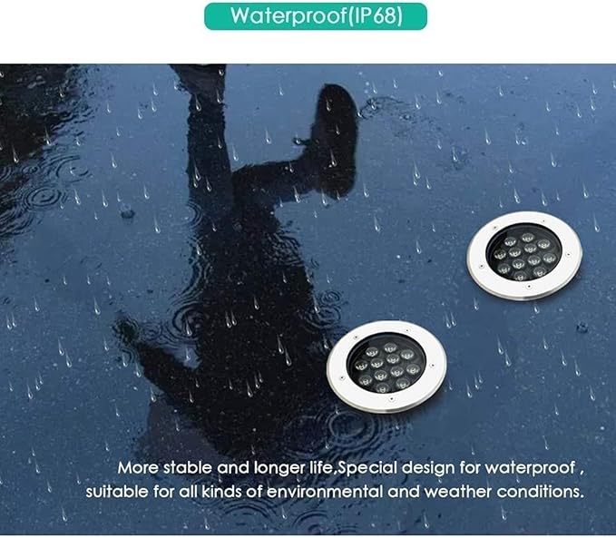 Ground Landscape Lights AC85-265V LED Outdoor Spotlight Floodlight IP67 Waterproof Garden Underground Lights for Pathway Patio Garden Lawn Lighting(Blue9W(85-265v))