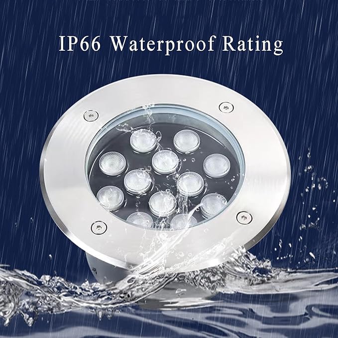 Embedded Landscape Lights Outdoor Underground Light IP66 Waterproof AC85-265V Recessed Ground Light for Garden Pathway Patio Driveway Step Deck s