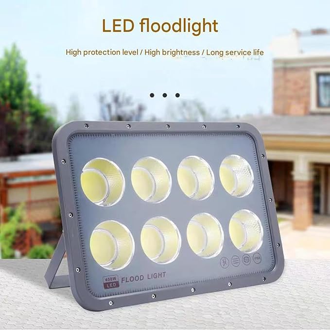 High-Power Outdoor Beam Spotlights50-600W LED Landscape Lights High Temperature Resistance IP65 Waterproof Fast Heat Dissipation Engineering Sites(White300W(180-265V))