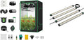 VIVOSUN GIY Smart Grow Tent System 4x4 and LumaRay Side Lighting Bars (4-Bar) Full Spectrum LED Grow Lights for Grow Tents Greenhouses SGS Compatible