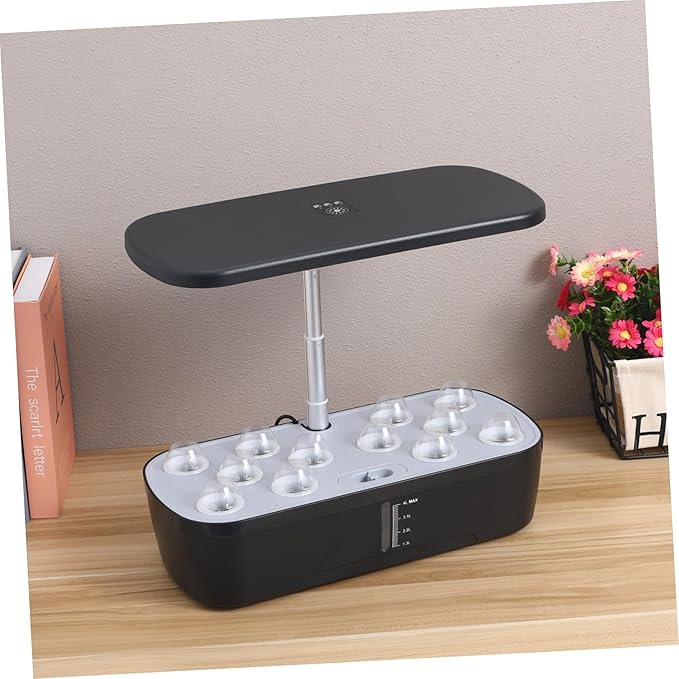 YARNOW 1Set Indoor Gardening System Kit Hydroponics Growing Machine with Plant US Plug Planting Easy to Use for Home Vegetable Growth for Gardening Enthusiasts