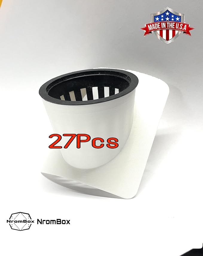 27 Pack of 2-inch Net Pot Holders is Perfect for Soilless Farming and Indoor Plant Cultivation. Fit Snugly On 4inch PVC Pipes. Made in USA.