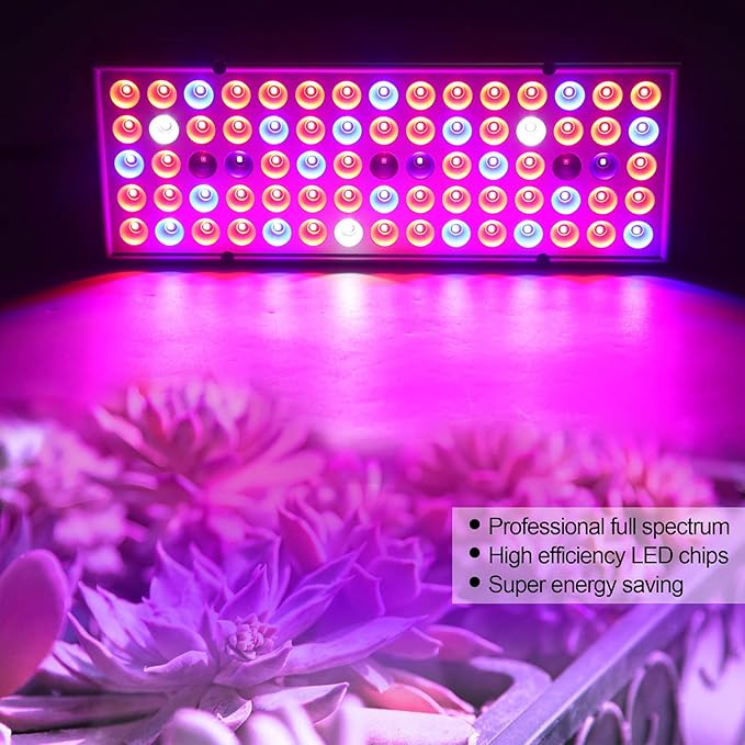 LED Grow Lights Full Spectrum Grow Lamp 25W Plant Growing Seedling Lamp for Indoor Greenhouse Seedlings Veg Flowers US Plug 110‑220V