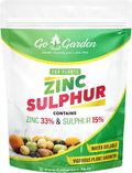 Go Garden Zinc Sulphate (33%) Fertilizers - Boost Plant Growth and Health (Zinc 33% and Sulphur 15%) Micronutrient Fertilizer for All Types of Plants Lawn and Gardening 250 G