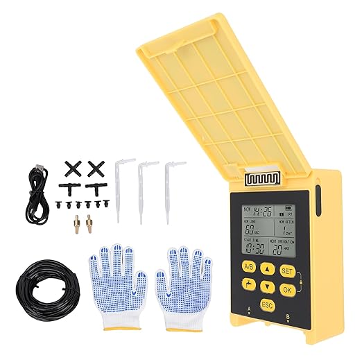 Professional Automatic Drip Irrigation Kits Solar Dual Pump Garden Plant Watering System Indoor Outdoor Watering Device Intelligent Timing Rainwater Sensing Drip Irrigation