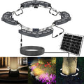 Solar Palm Tree Lights Outdoor Warm Light 3000K Solar Spotlights for Plam Trees 12000 mAh Batteries Solar Powered LED Ring Tree Lights up to 12+ Hours for Outside House Garden Landscape Large Trees