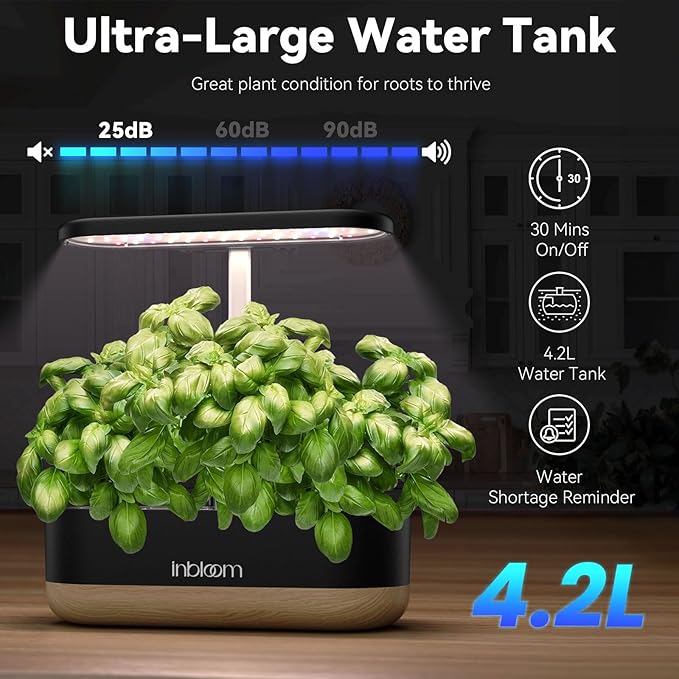inbloom Hydroponics Growing System 12 Pods and Vibrant Wildflower &amp Fruit Mixd Seed Pod Kit