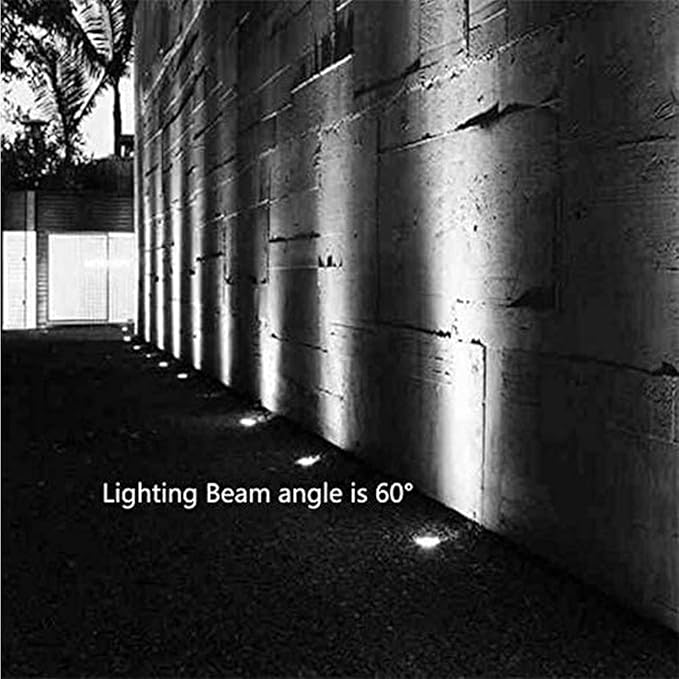 4PCS Underground Light LED 85-265V Landscape Lights IP67 Waterproof Path Light Underground Light LED Landscape In-ground Well Lights Decorative Spotlight Buried Lights
