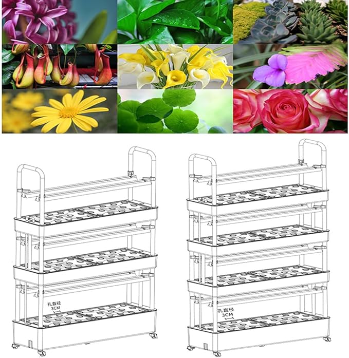 Indoor Hydroponics Growing-System/Hydroponics growing tower/Aeroponic Garden Tower/for Herbs Fruits and VegetablesGrowSponge-120holes