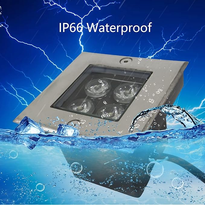 Outdoor Ground Lights Square Underground Light IP66 Waterproof Recessed s AC85-265V for Yard Deck Lawn Patio Pathway Walkway Garden Landscape Lamp
