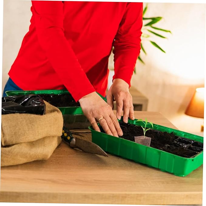 Mipcase 160pcs Seed Starter Cubes Grow Cubes Plugs Hydroponics System Nursery Soil Blocks for Plant Supply