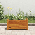 Acacia Wood Garden Raised Bed - Outdoor Planter Box for Vegetables Herbs Flower Planting Gardening - 19.7 x 9.8 x 9.8 Large Plant Box