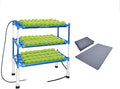 Block Light Hydroponics Growing System Kit with Silicone Waterproof Mat108 Plant Sites 3 Layers Food-Grade PVC-U Pipes for Leafy VegetablesFruits Herbs