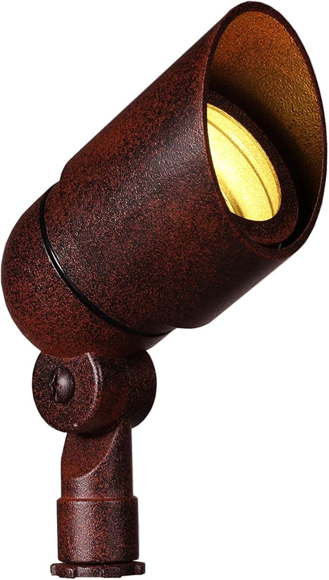 Best Pro Lighting LED DIY 12V Landscape Lighting Kit Mushroom Pathway &amp Spotlight/Uplight in Rust Color Do It Yourself Kit