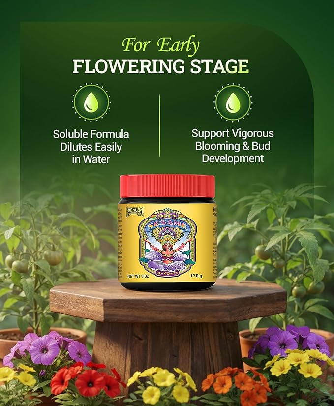 FoxFarm Soluble Trio Pack - Open Sesame Beastie Bloomz Cha Ching - Supports Flowering Blossom &amp Late-Stage Fruiting - Bloom Booster Fertilizer for Hydroponic &amp Conventional Growers - 3 x 6