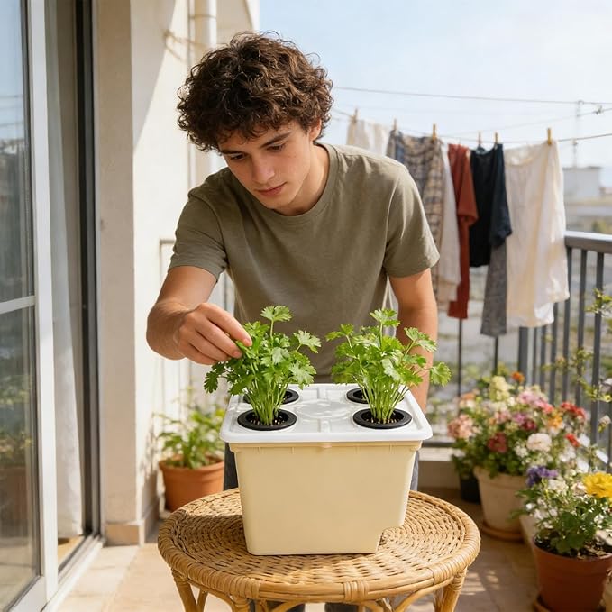 Hydroponic Bucket | Siphonic Drainage Gardening Supplies | Soilless Cultivation Barrels - for Indoor Outdoor Windowsill Balcony Greenhouse Tomato Cucumber Fruit