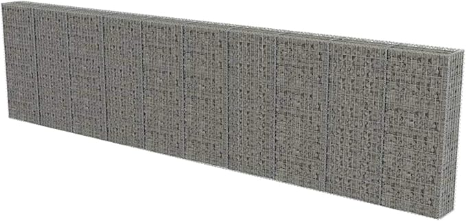 Gabion Basket Galvanized Steel Raised Garden Bed Planter 236inx11.8inx59in for Residential and Commercial Landscape Design