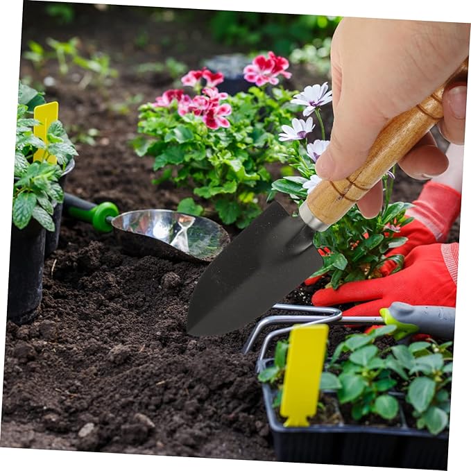 balacoo 1set Mini Gardening Tool Set Hand Tool Kit for Bonsai and Vegetables Resistant for Planting Weeding Trimming and Soil Aeration