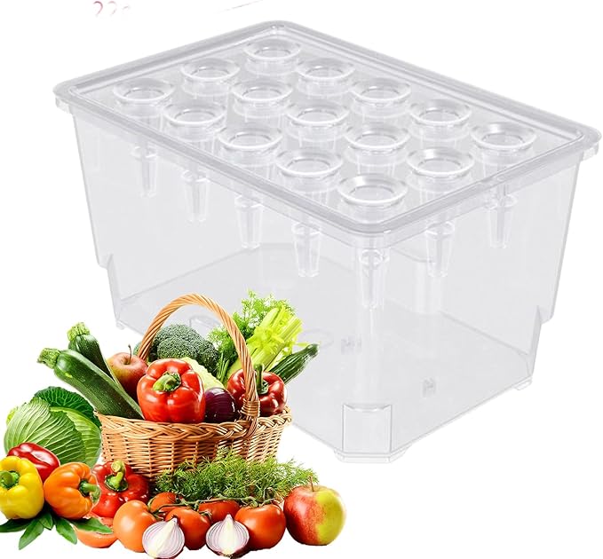 Hydroponic Growing Box Soilless Cultivation System ABS Hydroponics Plant Growth System Household Propagation Box Easy Setup for Home and Small Farm Growing