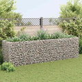 Large Gabion Raised Bed Silver Galvanized Steel Planter for Outdoor Plants 141.7x35.4x39.4 in Rectangular Garden Bed for Flowers &amp Vegetables