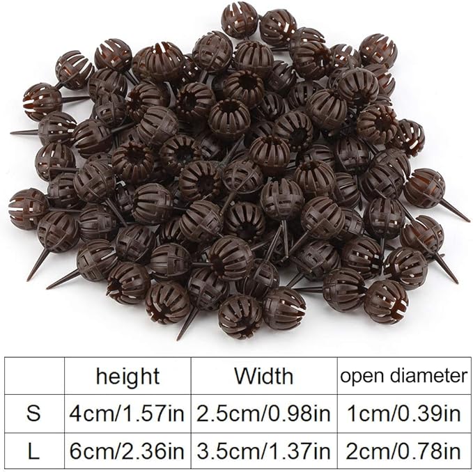 Fertilizer Box 100pcs/Set Reusable Fertilizer Box Portable Plant Rooting Device Plant Rooting Grow Box High Pressure Propagation Ball Garden Plant Rooter Box(Small)